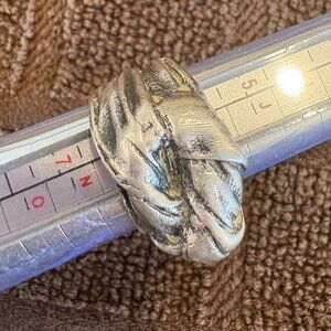 Mignon Faget large Knot sterling silver ring (retired)